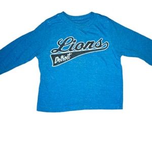 LIONS 12-18 month toddler long sleeve NFL Apparel crew neck T shirt